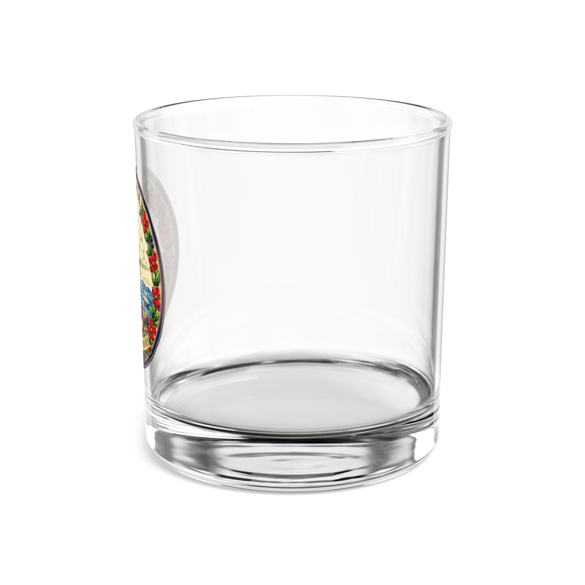 Virginia State Seal 10oz Rocks Glass — 2A Souvenir Whiskey Glass