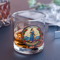 Virginia State Seal 10oz Rocks Glass — 2A Souvenir Whiskey Glass