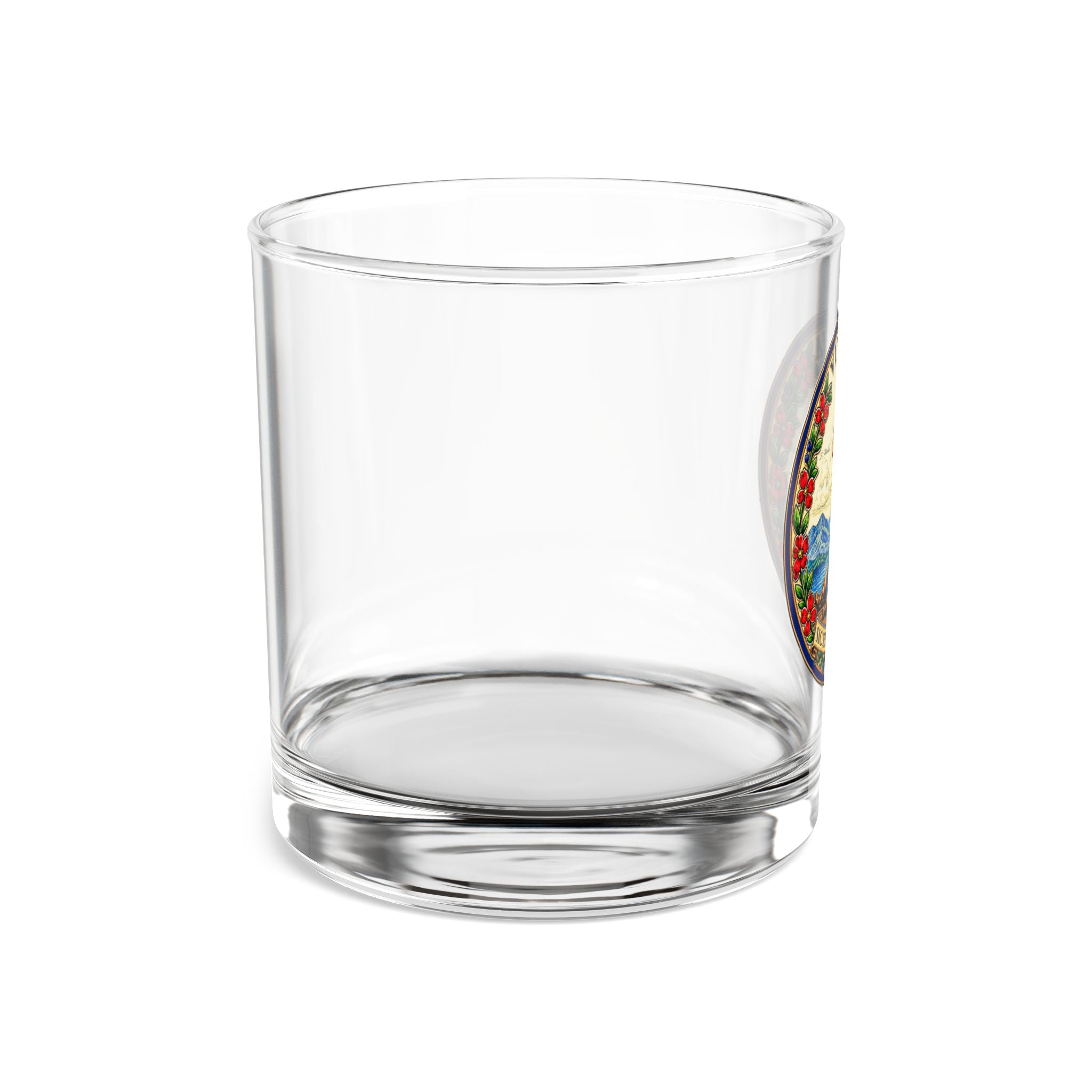 Virginia State Seal 10oz Rocks Glass — 2A Souvenir Whiskey Glass